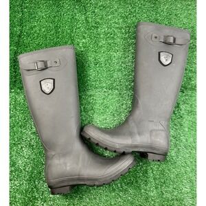Kamik Jennifer Rain Boots Women's 6 Waterproof Charcoal Grey Rubber Pull On